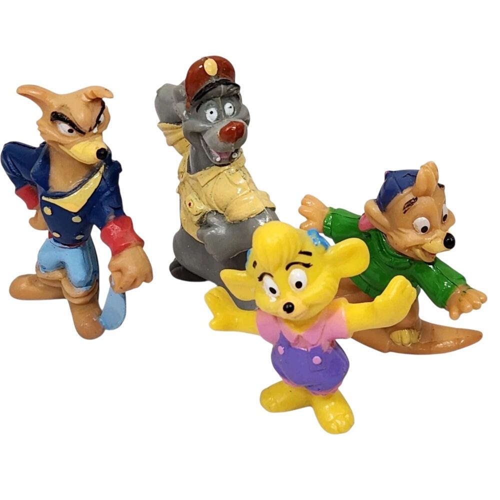 VTG 1991 DISNEY'S TALESPIN CHARACTERS FIGURES TOY CAKE TOPPER 90S BALOO KELLOGS
